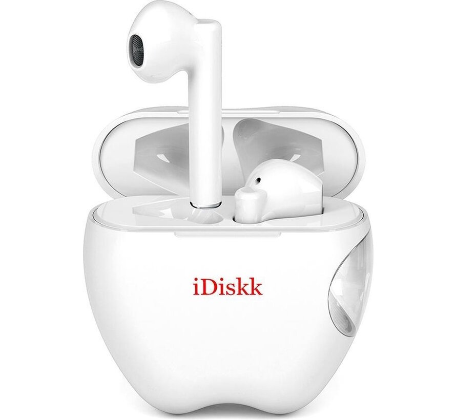 iDiskk i55 Fully Wireless Earbuds Gaming Earbuds- In-ear Bluetooth Wireless - White