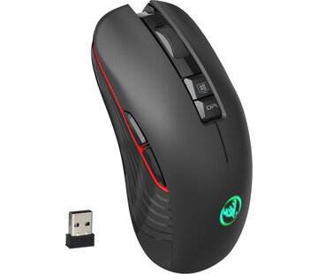 HxSJ HXSJ T30 2.4G USB-C Wireless Gaming Mouse - Souris rechargeable - Souris silencieuse - pour Macbook / Laptop / PC - Souris de jeu