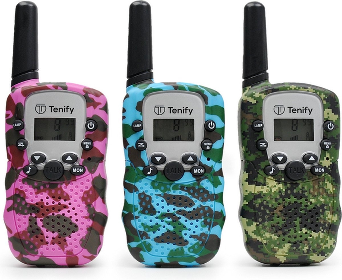 Talkie Walkie Tenify - 3 pièces - 3KM de portée - Espionnage - Jouets