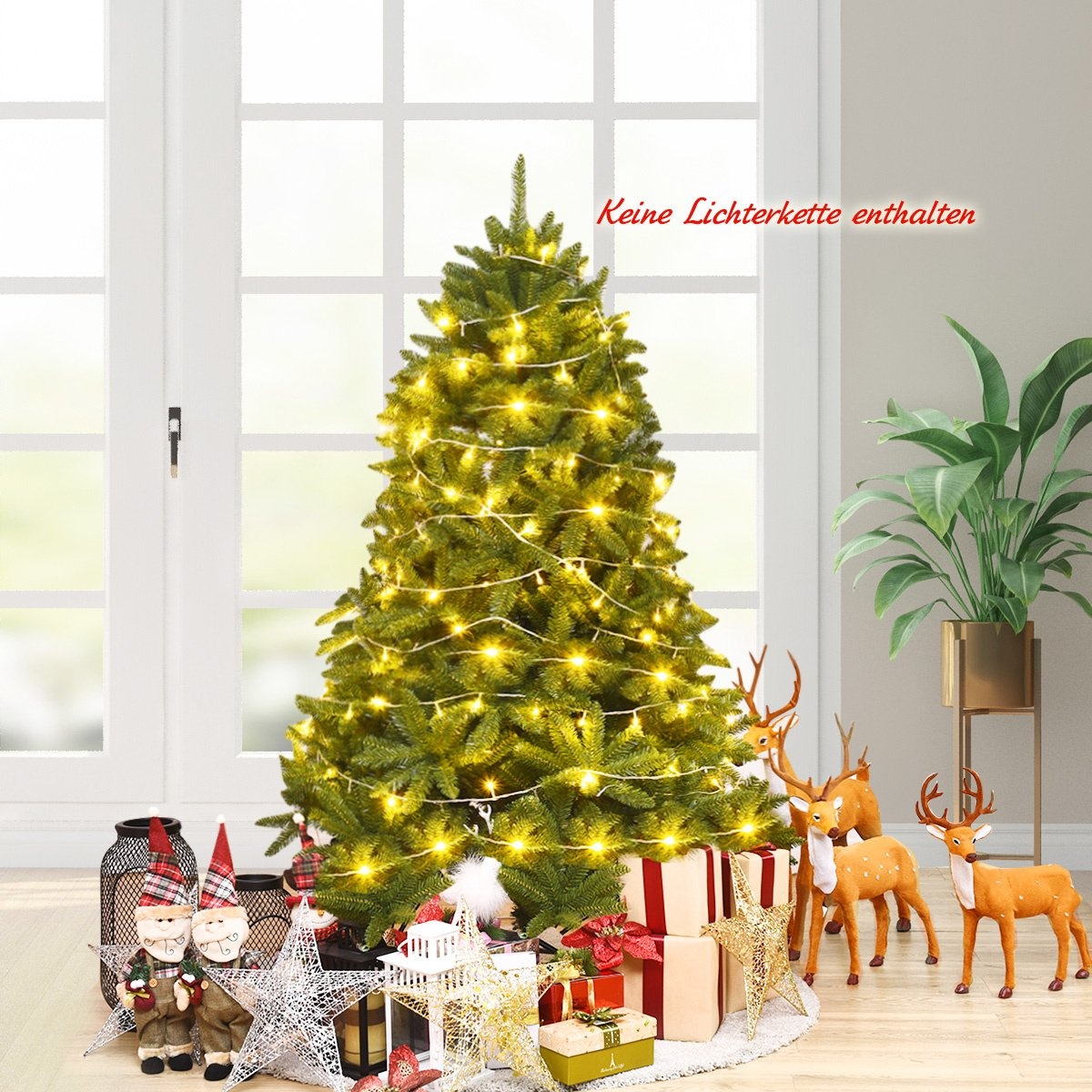 Coast 150 cm sapin de Noël sapin avec pied en métal sapin artificiel Noël vert