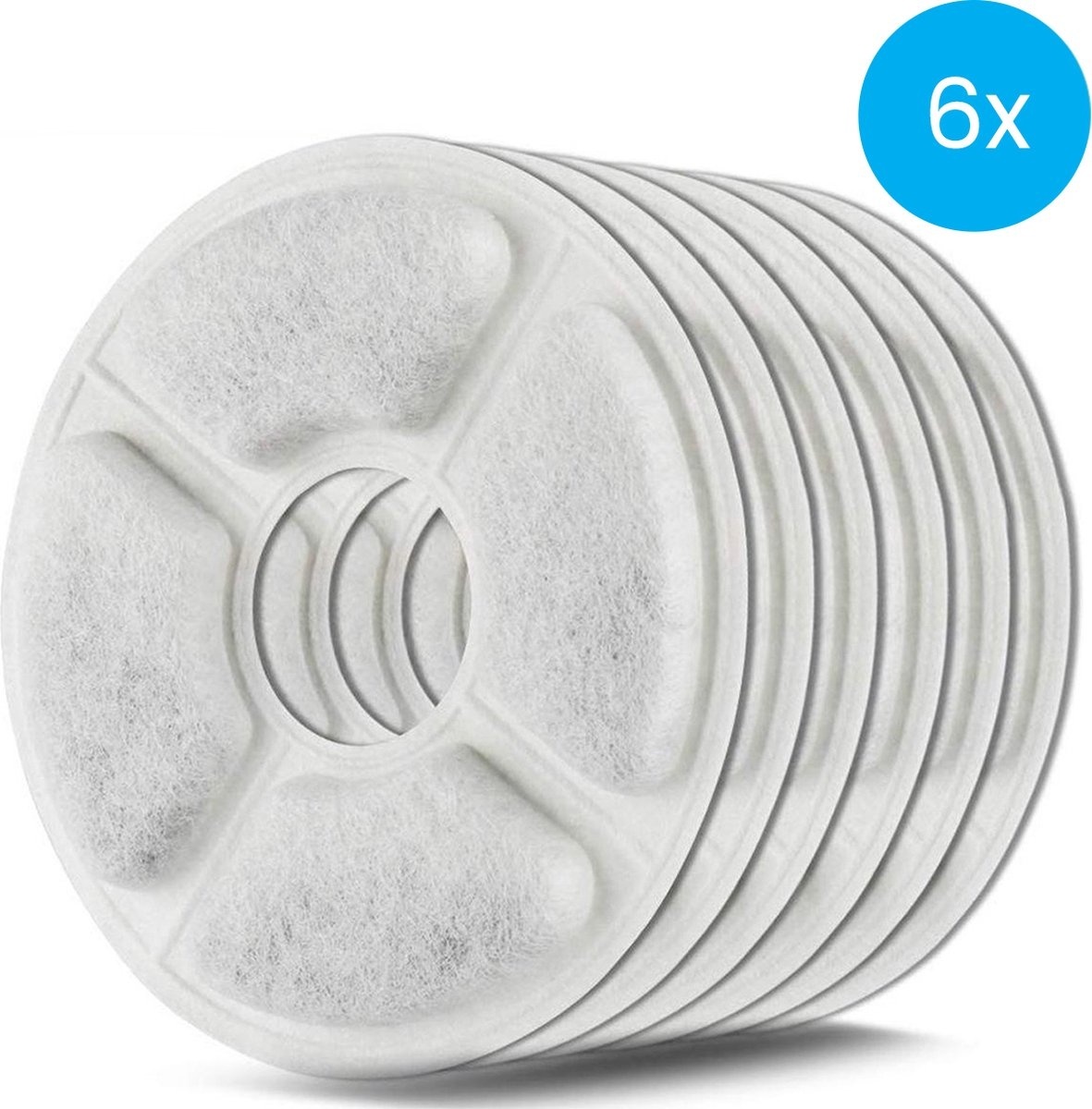 Filtres pour fontaines Auronic - 6 pièces - 3 couches - pour fontaines Auronic AU3014