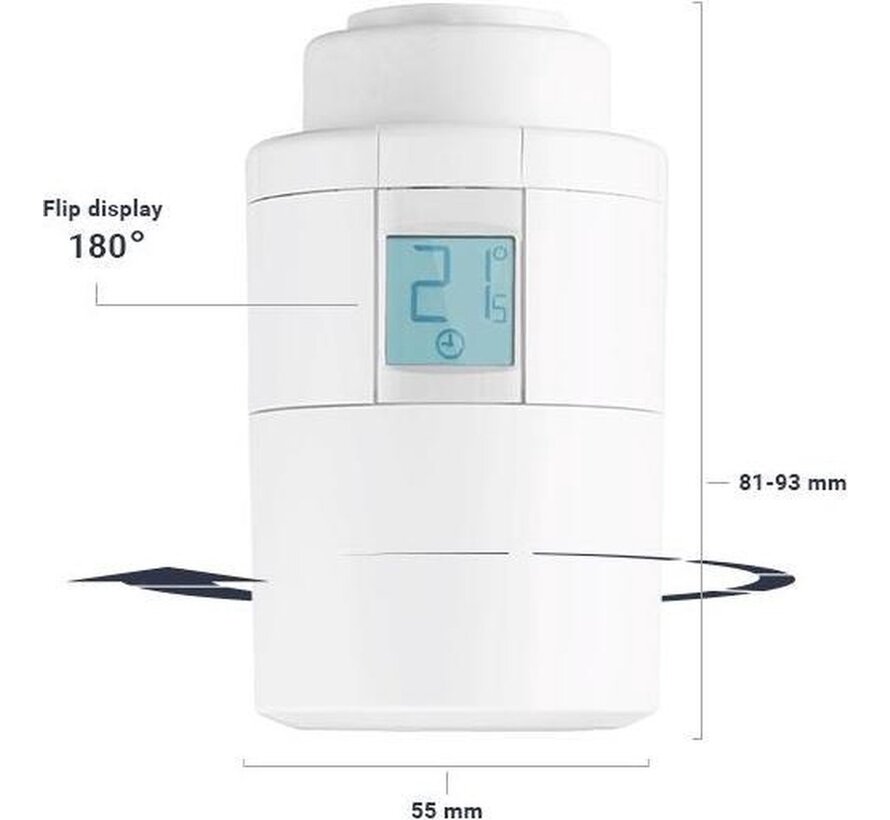 Danfoss Eco Radiatorthermostaatknop met Bluetooth