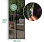 Vita5 Rideau magnétique anti-mouches 90x230 cm - Rideau de porte magnétique noir - Rideau de porte en plastique pour mouches - Porte à cornes