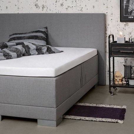Precens Molton drap-housse - imperméable - coton - protège-matelas - revêtement PP - 180x200 cm - blanc