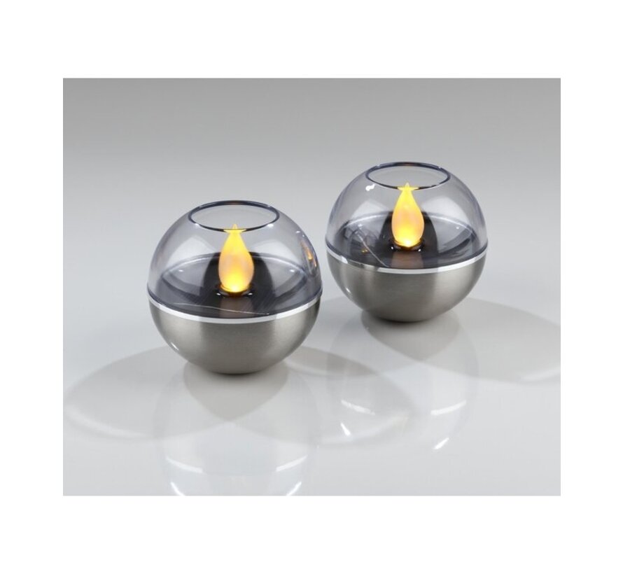 Westfalia flicker lights - lampe LED - durée d'éclairage jusqu'à 8 heures - 200mAh - set of 2 - amber
