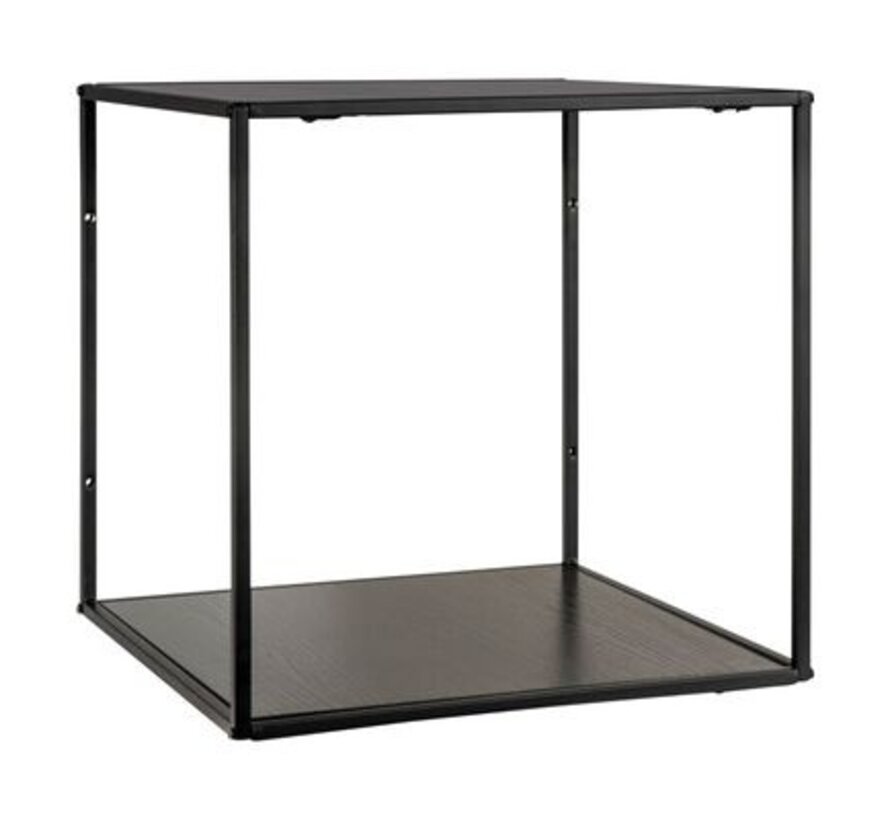 House Nordic wall furniture - acier - facile à assembler - 36 x 36 x 36 cm - noir