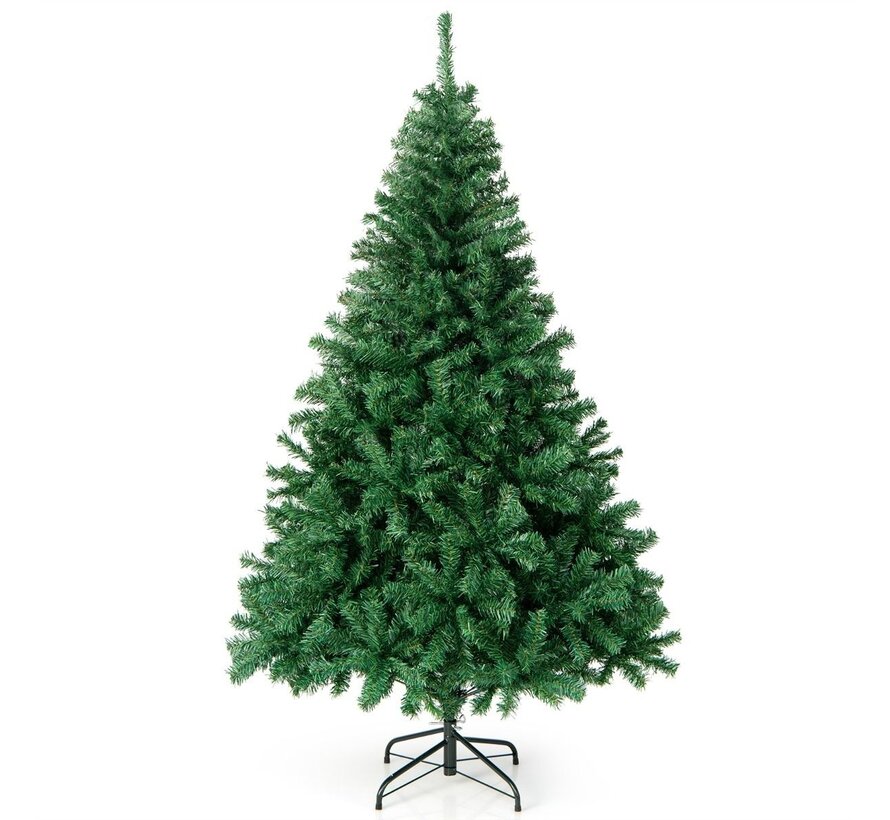 Coast Arbre de Noël artificiel 180 cm Arbre de Noël avec 1.000 aiguilles de sapin pvc vertes