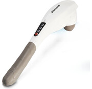 Auronic Appareil de massage Auronic - cou et dos - sans fil - 5 fixations - blanc/gris