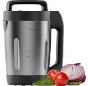 KitchenBrothers KitchenBrothers Machine à soupe - Blender - jusqu'à 800W - 1.6L - inox/noir