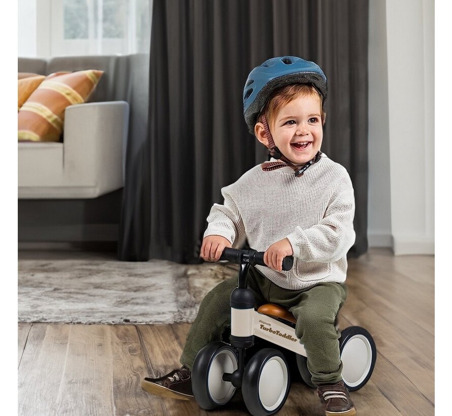 LifeGoods TurboToddler Balance Bike - Dès 1 an - Scooter pour enfants - Crème