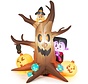 Coast Arbre d'Halloween mort gonflable de 180 cm avec arbre fantôme citrouille avec lumières LED