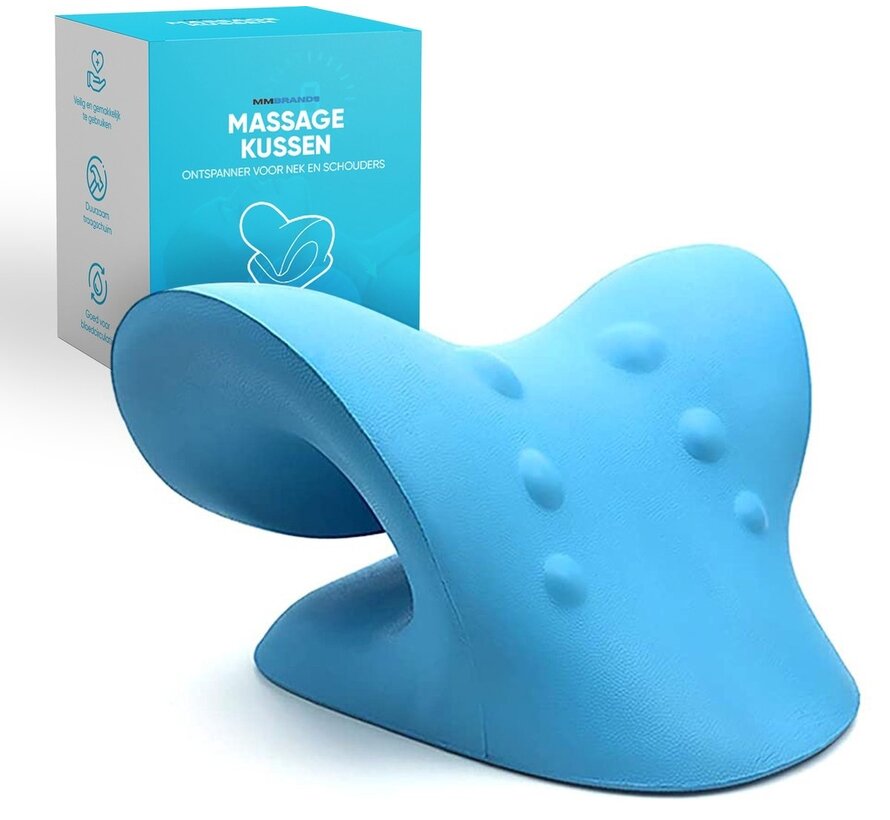 Coussin de massage pour la nuque MM Brands - Étireur de cou - Douleurs cervicales et dorsales