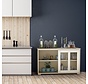 Coast buffet armoire de cuisine living line avec portes coulissantes blanc 106.5 x 33 x 62.5 cm
