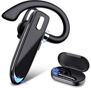 URGOODS Casque Bluetooth avec étui de chargement - Casque intra-auriculaire - Casque sans fil avec microphone - Bluetooth 5.1 - Appels mains libres - Étanchéité IPX7