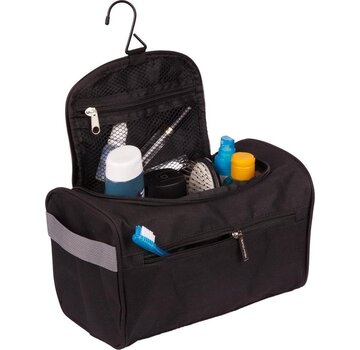 TRVLMORE TRVLMORE Trousse de toilette suspendue - Organisateur de voyage avec crochet - Unisexe - Noir