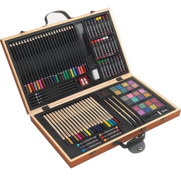 Generic Malette d'artiste 88 pièces - Generic - Coffret en bois - Amateur