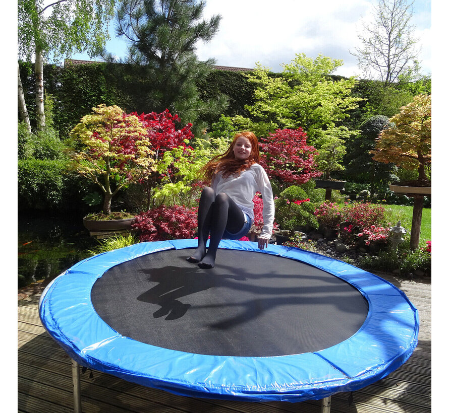 Tapis de trampoline de remplacement Coast - convient au cadre de 8 pieds - avec 42 crochets en V - avec ressort de 5,5 pouces