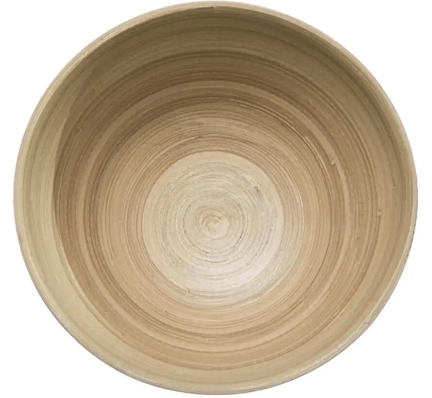 Secret de Gourmet - Saladier/plats de service - bambou - beige- D25 cm