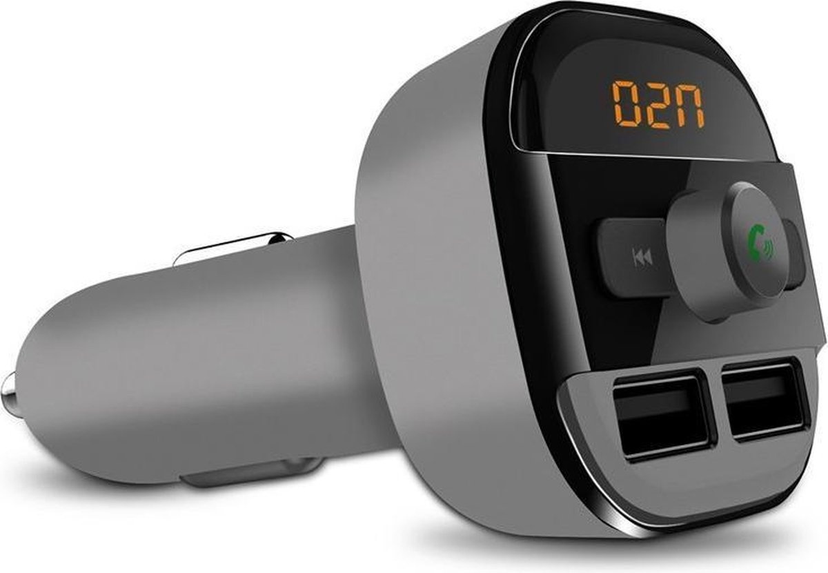 Meilleure qualité | Lecteur MP3 universel sans fil 5 en 1 Bluetooth pour voiture | Transmetteur FM | Affichage LED | Appels mains libres | 2 x chargeur USB haute vitesse | Prise en charge des cartes SD, TF | Clé USB