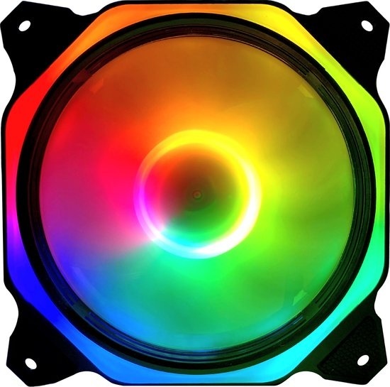 Ventilateur RGB pour PC - Ventilateur de boîtier 120x120mm 4-pin High Airflow - Ventilateur de boîtier d'ordinateur Earkings