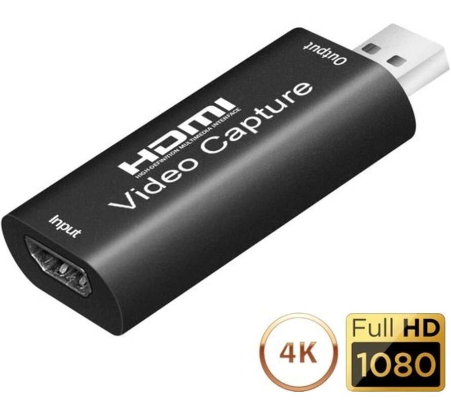 Carte de capture HDMI vers USB - EarlKings - Capture vidéo pour PlayStation, Xbox, Nintendo, Windows, MAC - Capture de jeux