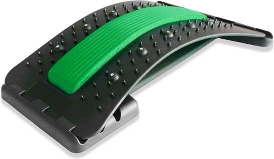 EarKings Backstretcher Massage Device with Soft Massage Pads - Backstretcher Adjustable for Optimal Relaxation - Green (appareil de massage pour le dos avec coussinets de massage souples)