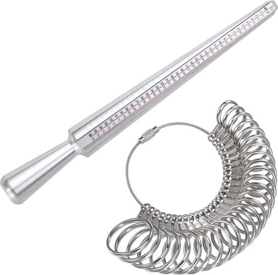 Jauge de bague - Jauge de bague pour toute taille de bague - Calibreur de bague EarKings