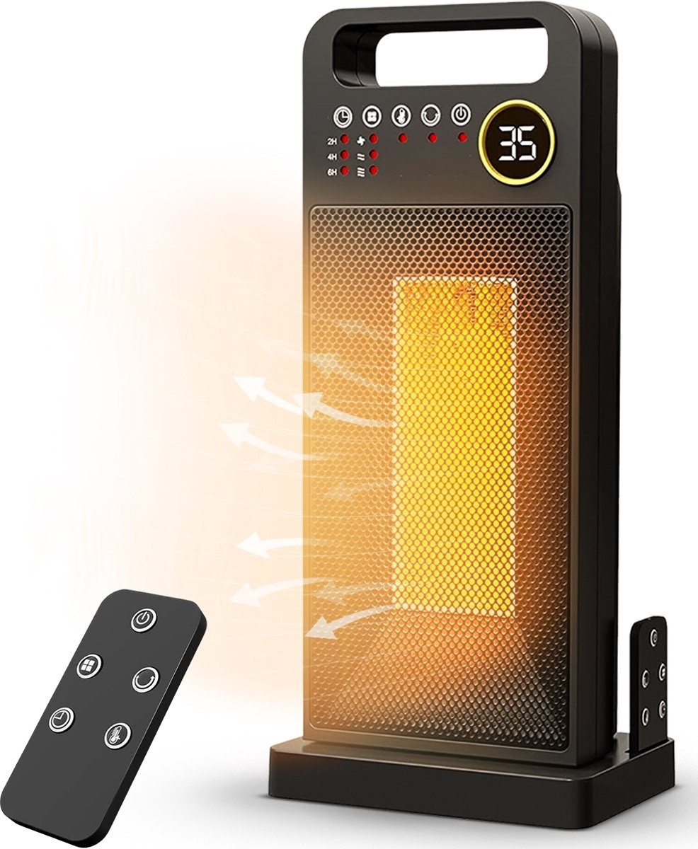 Lifeproducts Réchaud électrique - Réchaud en céramique - Chauffage électrique - Thermostat réglable - 2000W
