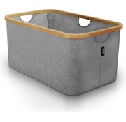 MIRI MiRi Panier à linge pliable - Panier à linge Hip - Paniers à linge - Panier de rangement - Boîte à linge - 45L - Bambou - Panier à linge