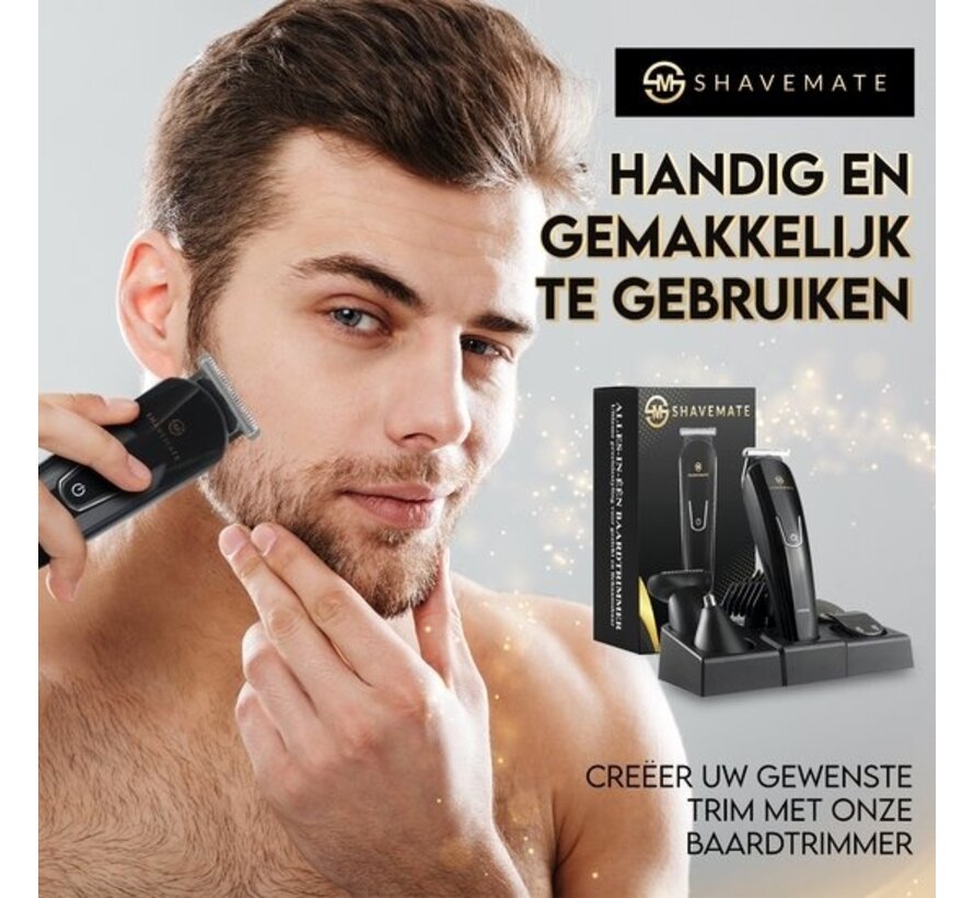 Tondeuses ShaveMate 5-en-1 - Tondeuses pour hommes - Set de tondeuses à cheveux - sans fil - étanche
