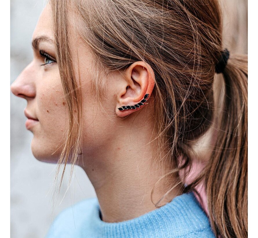 Boucles d'oreilles pour femmes - Yolora - Cristaux Kalpa Camaka - Or