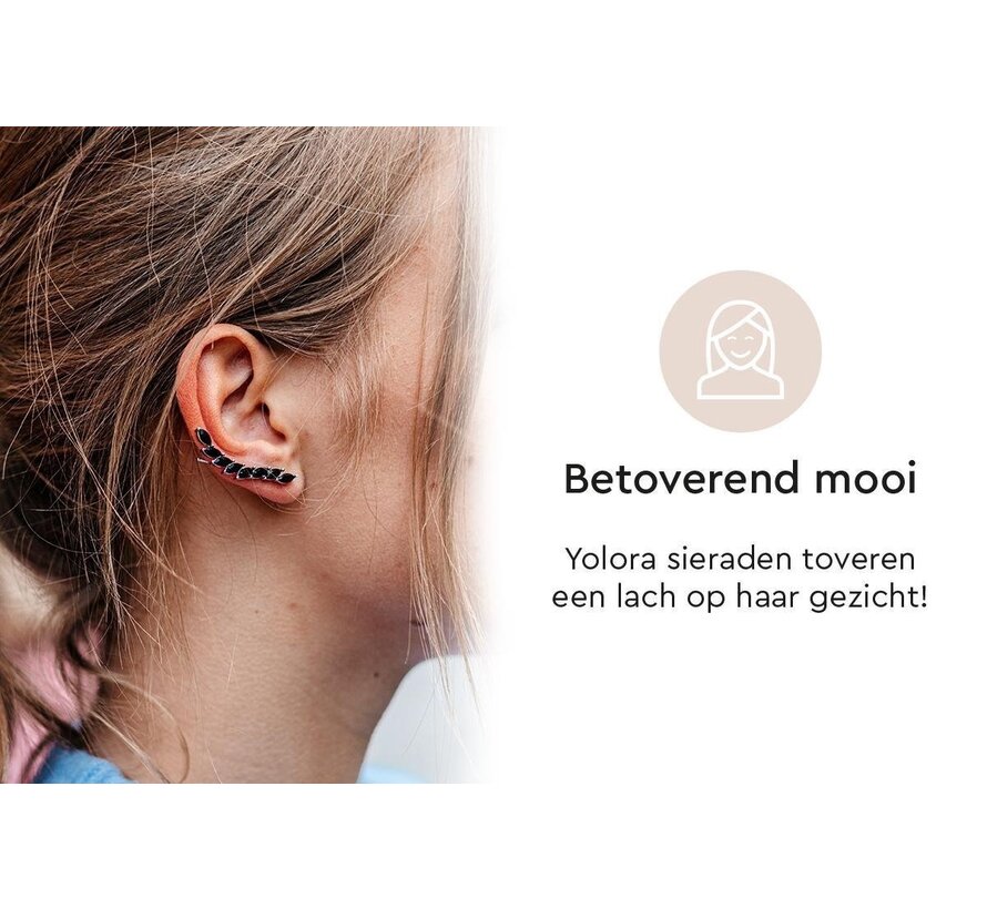 Boucles d'oreilles pour femmes - Yolora - Cristaux Kalpa Camaka - Or