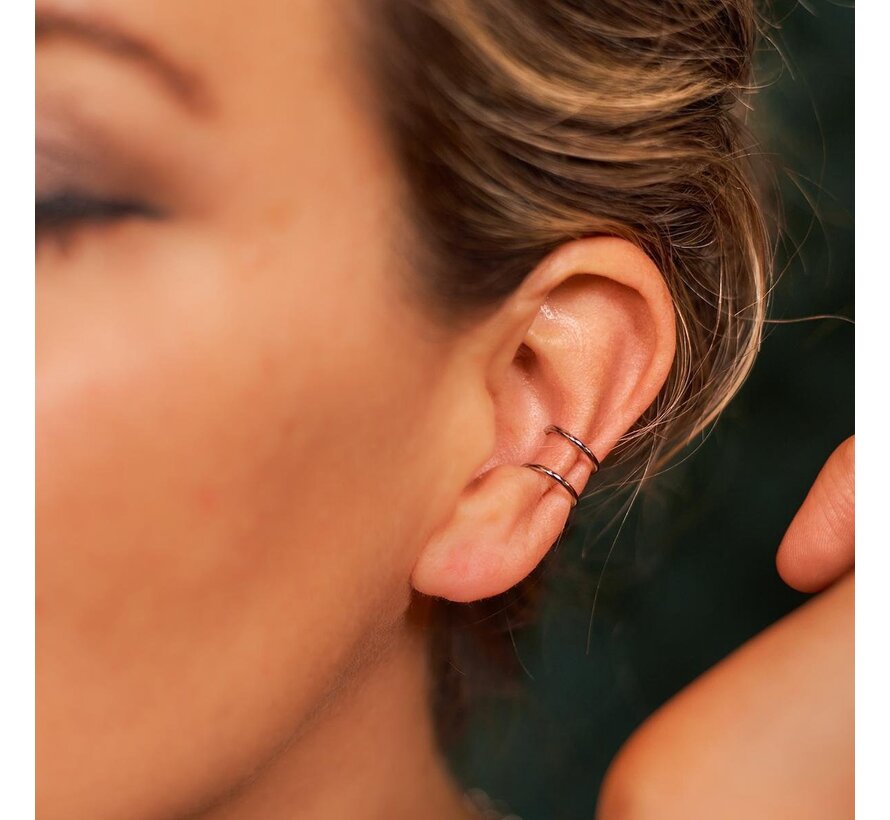 Boucles d'oreilles en argent - Laura Ferini - Ladies Ear Cuffs Isabella Argent