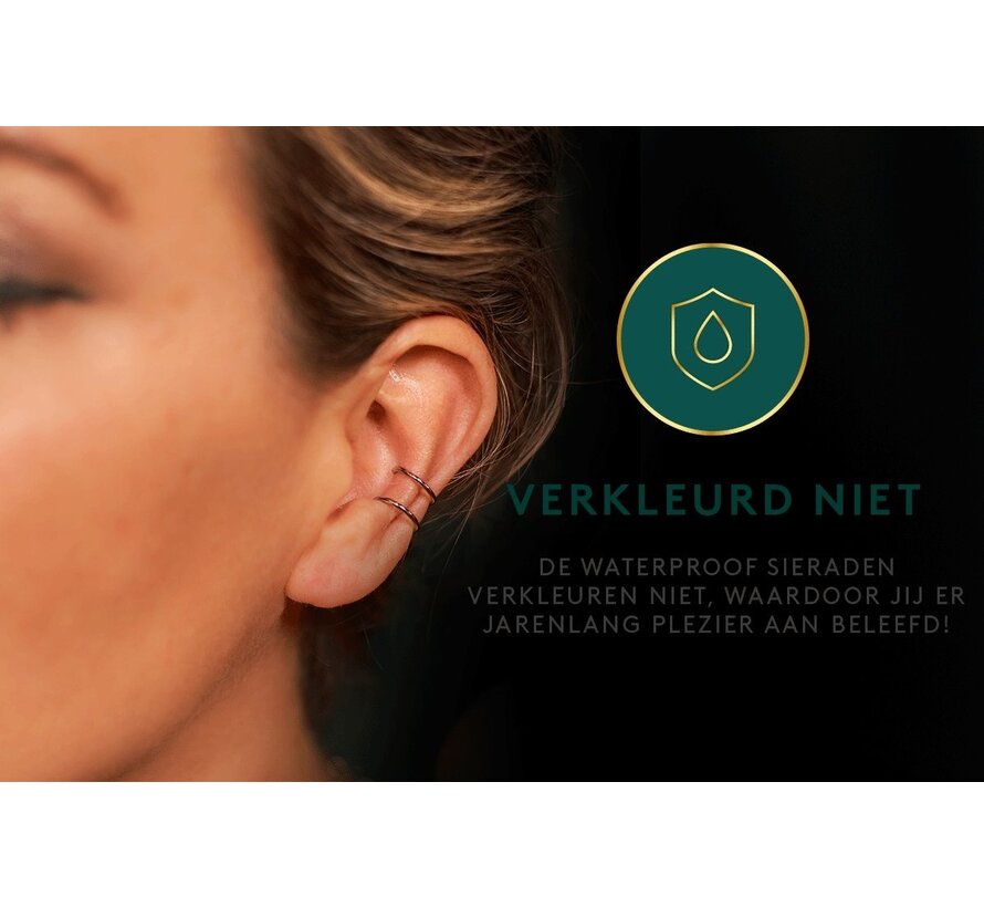 Boucles d'oreilles en argent - Laura Ferini - Ladies Ear Cuffs Isabella Argent