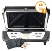 CuisiNoon Appareil  multifonction CuisiNoon - gaufrier - croque monsieur - grill - Premium - Appareil à griller et à toaster