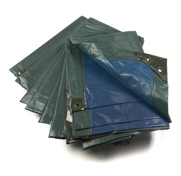 ForstMeister Forstmeister Tarpaulin, vert/bleu, extrêmement résistant 150 g/ m², 10 x 15 m