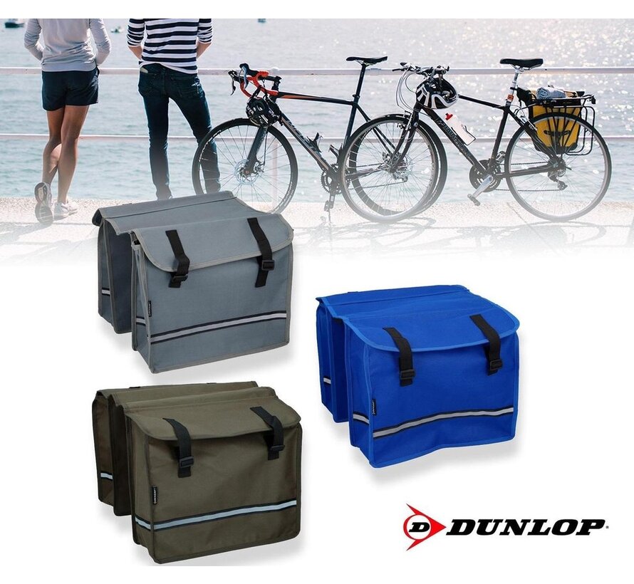 Dunlop sacoche de selle pour vélo  - porte bagage - Bleu - 26 litres