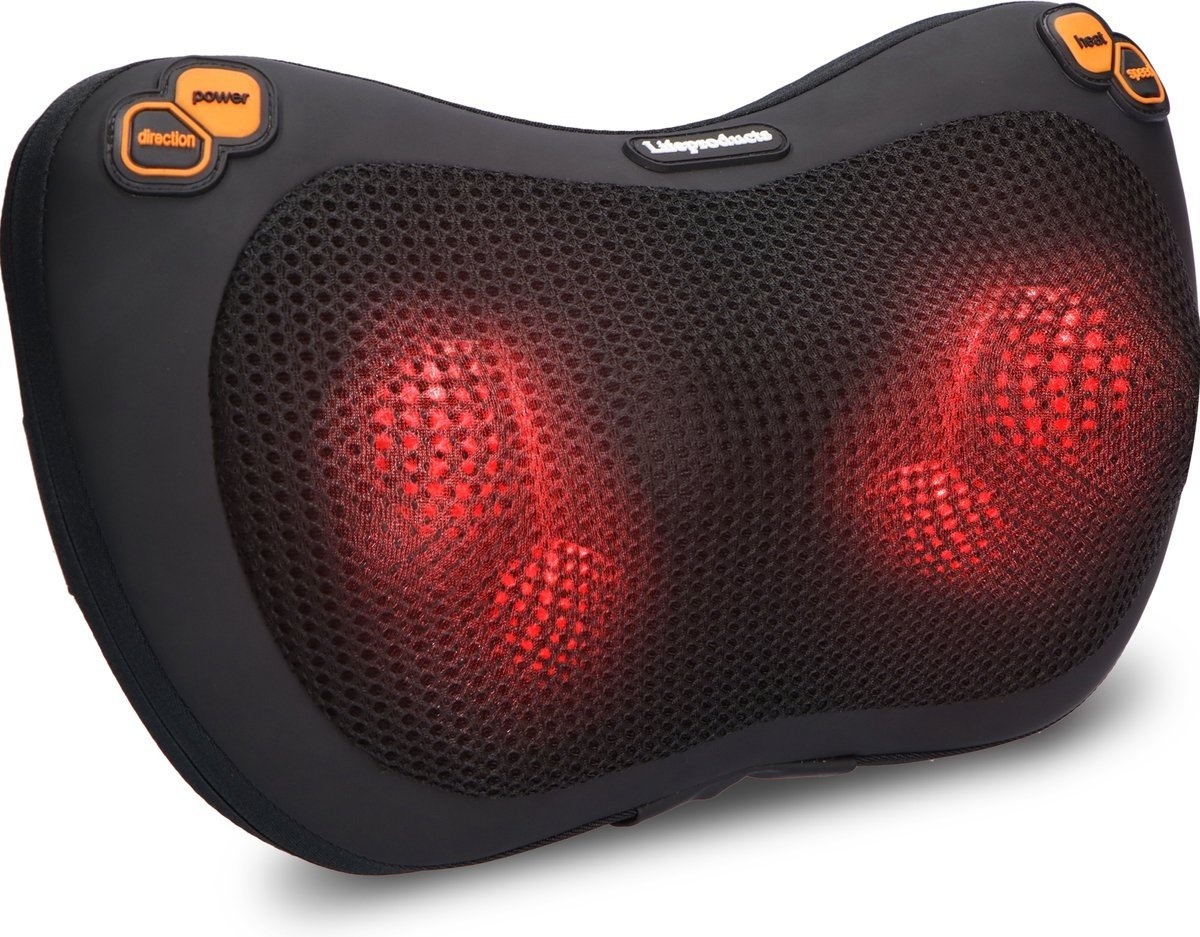 Lifeproducts Coussin de massage électrique Shiatsu avec fonction chaleur