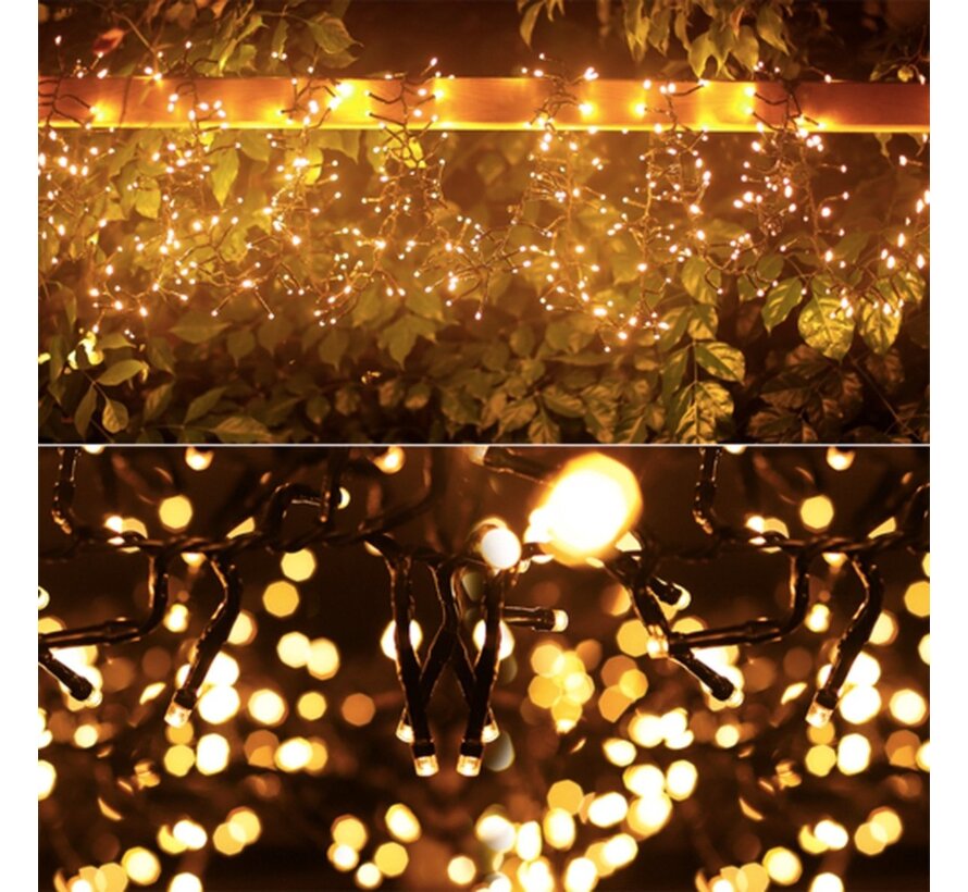 Guilande de Noël - 160 LED - 3 mètres - Blanc chaud
