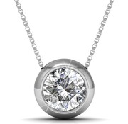 Yolora Collier pour femmes avec pendentif en cristal - Yolora - couleur argent