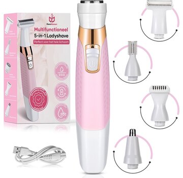 MoreWomen MoreWomen® 5-in-1 - Ladyshave - rasoirs pour femmes - tondeuse à sourcils - rasoir femme