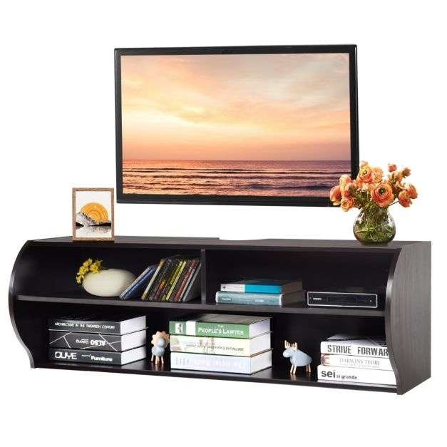 Coast Meuble TV suspendu - 123x41x41 cm - Bois - Marron