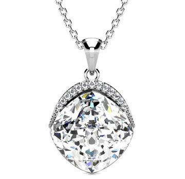 Yolora Collier pour femmes avec pendentif en cristal - Yolora - couleur argent