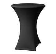 Generic Housse extensible pour table mange-debout Noir - Ø80-90 cm