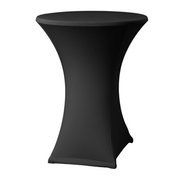 Generic Housse extensible pour table mange-debout Noir - Ø80-90 cm