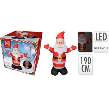 PerfectLED Père Noël gonflable - avec lumières colorées - 190 cm