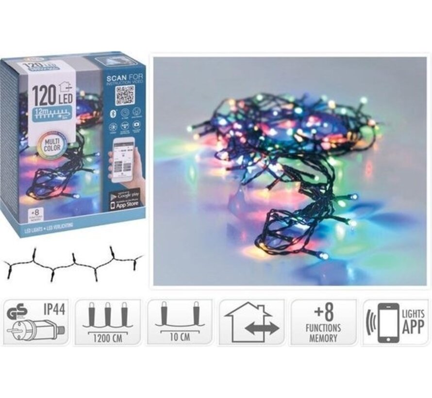 Lampes LED avec App control - 120 LED - 12 mètres - multicolore