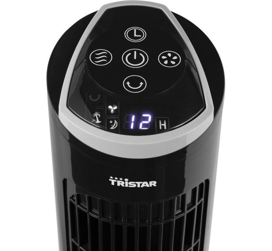 Tristar VE-5865 - Ventilateur de tour - Ventilateur avec minuterie - Noir