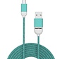 Câble Micro-USB, Vert Menthe - Caoutchouc - Celly | Pantone