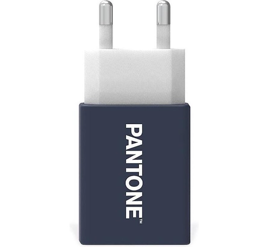 Adaptateur secteur avec 1 port USB, Bleu - Celly | Pantone